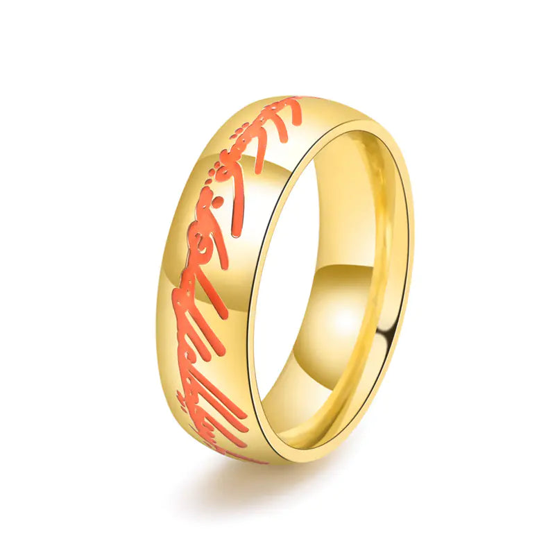 Men's Stainless Steel Vacuum Electroplated Ring