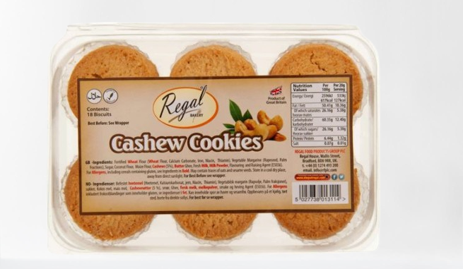 Königliche Cashew-Kekse