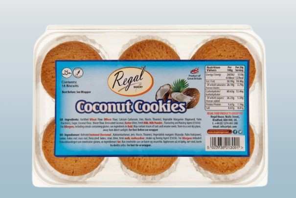 Regal Coconut Cookies | Egg Free