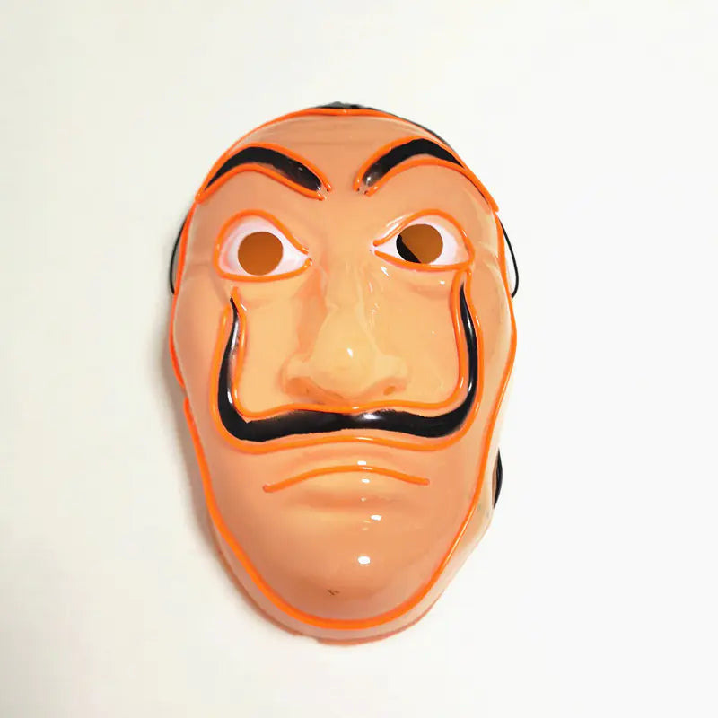 LED Light-Up Mask for Halloween Party Props
