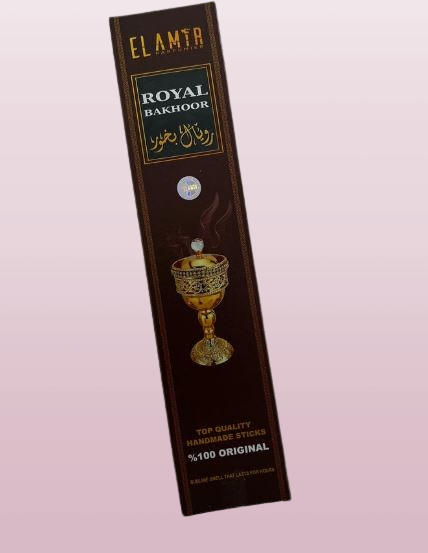 Elamir Parfumier | Royal Bakhoor 5 Hours Long Incense Stick | (3 Pcs inside)
