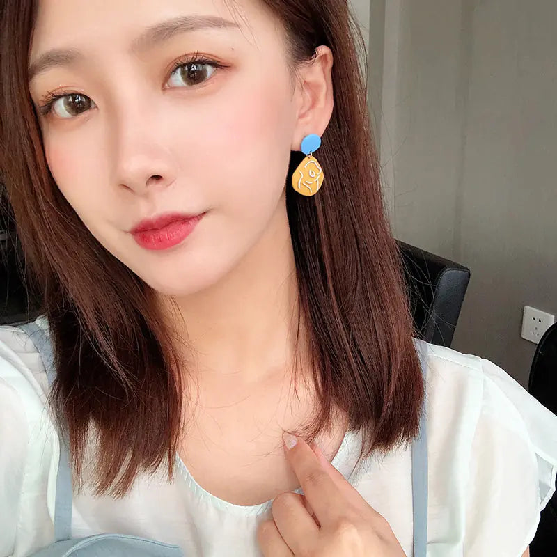 S925 Silver Cute Playful Flower Earrings for Girls