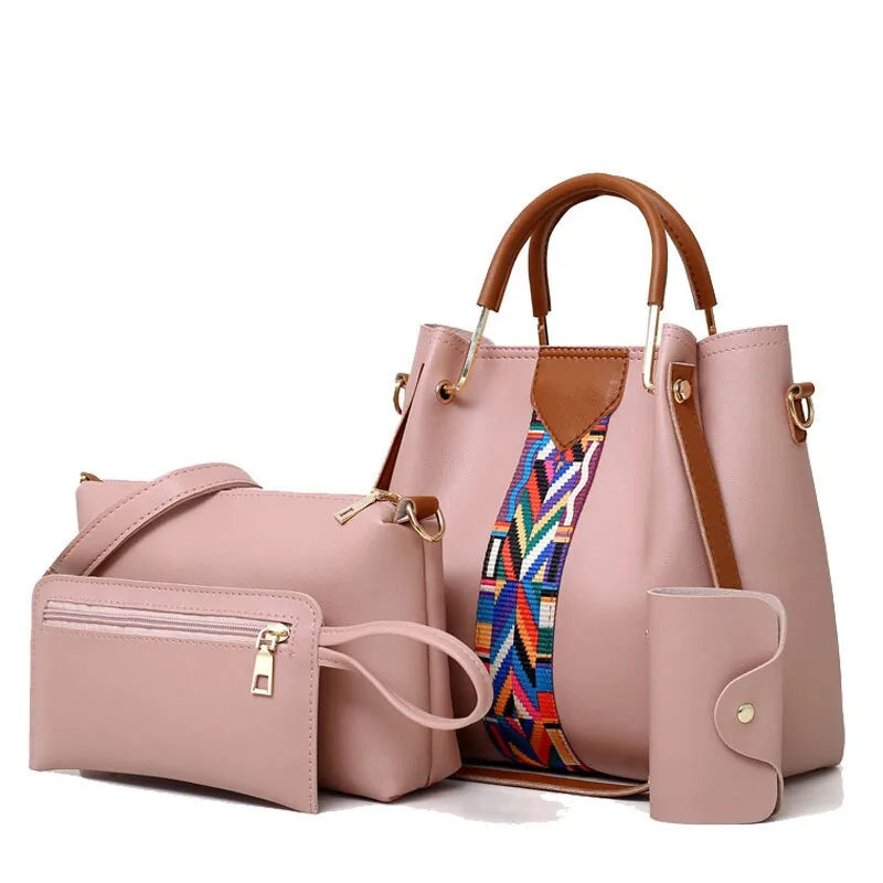 High Quality PU Leather Fashion Women s Bag Set MD Store