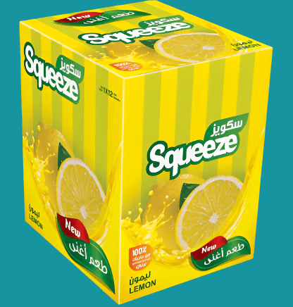 Squeeze instant Drink Lemon Flavor 12 Bags