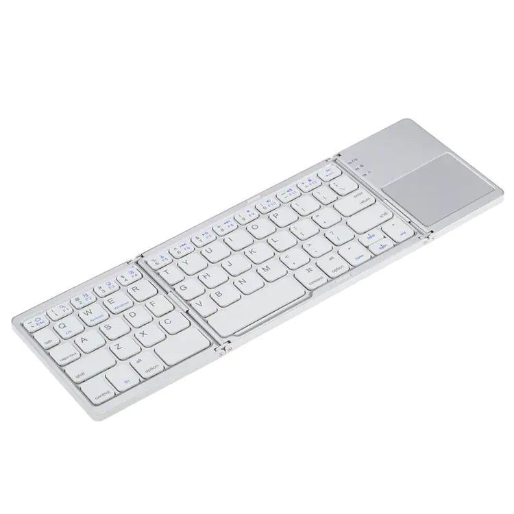 Foldable Mini Keyboard with Wireless Bluetooth Touchpad
