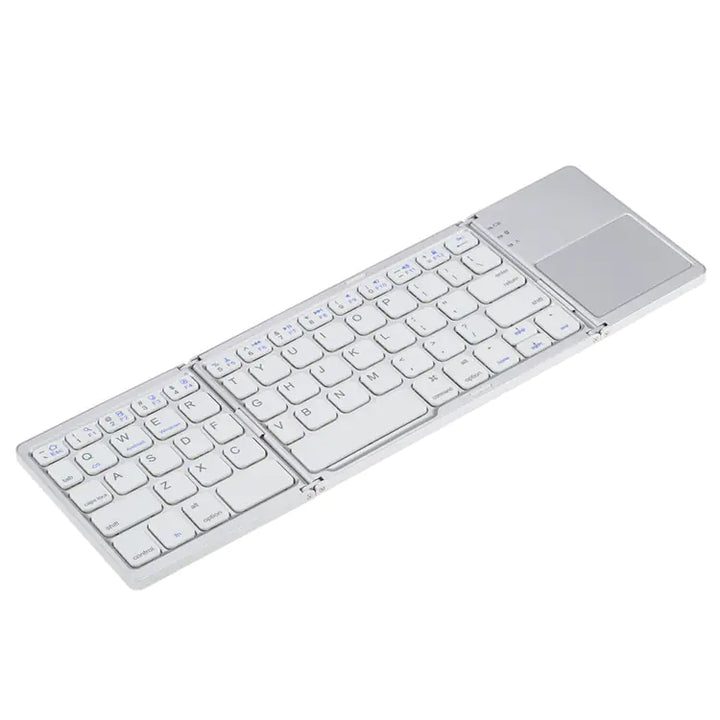 Foldable Mini Keyboard with Wireless Bluetooth Touchpad