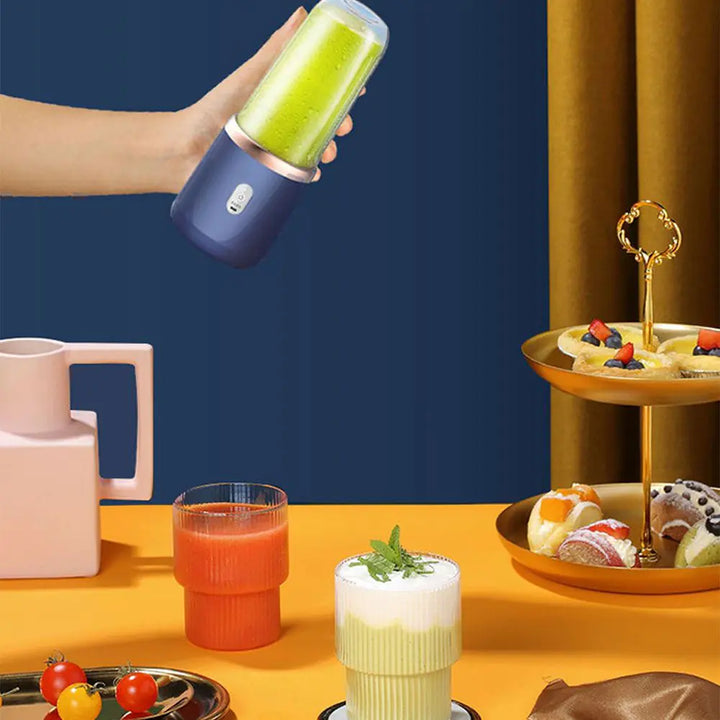 Tragbarer elektrischer Entsafter, 400 ml, Zitronen-/Orangenpresse, Multifunktionsmixer, Frucht-Smoothie-Mixer, Haushaltsgeräte