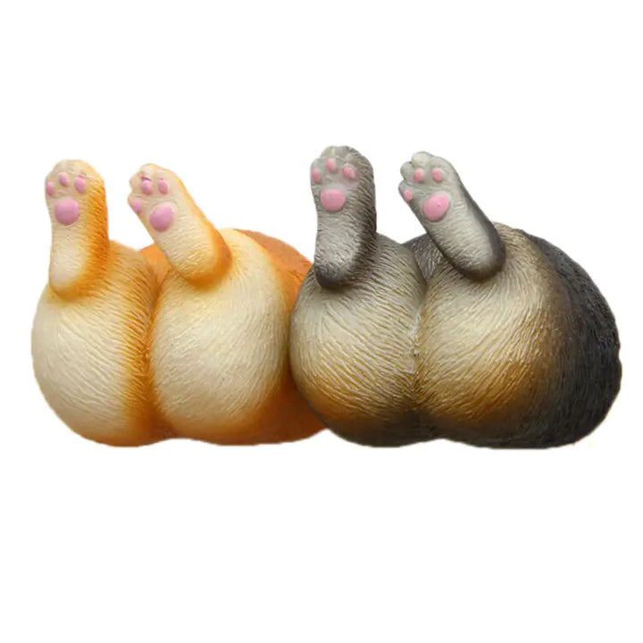 Corgi Butt Magnet and Refrigerator Sticker Set