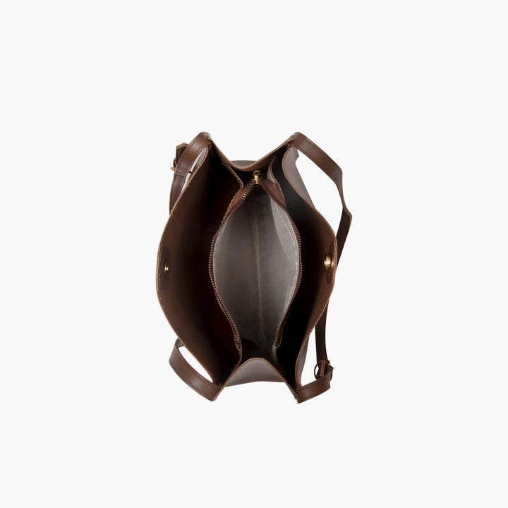 Olives Tragetasche aus veganem Leder