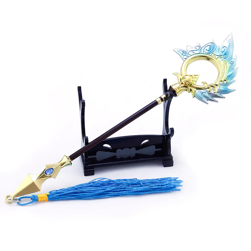 LOL Nami Tidecaller Weapon Model Keychain Accessory