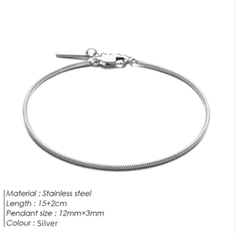 Snake Chain Stainless Steel Bracelet