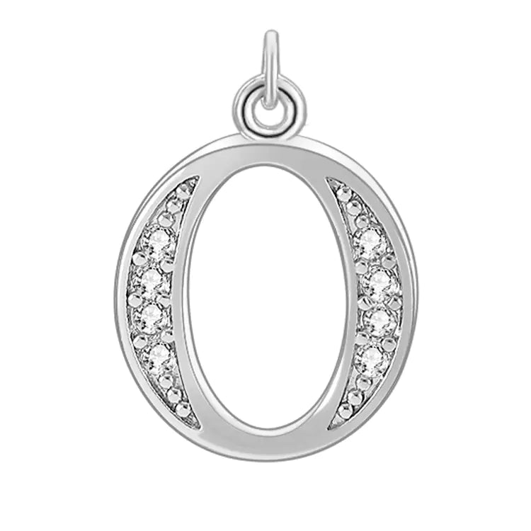 Diamond-Embedded Capital 26 English Letter Pendant Set