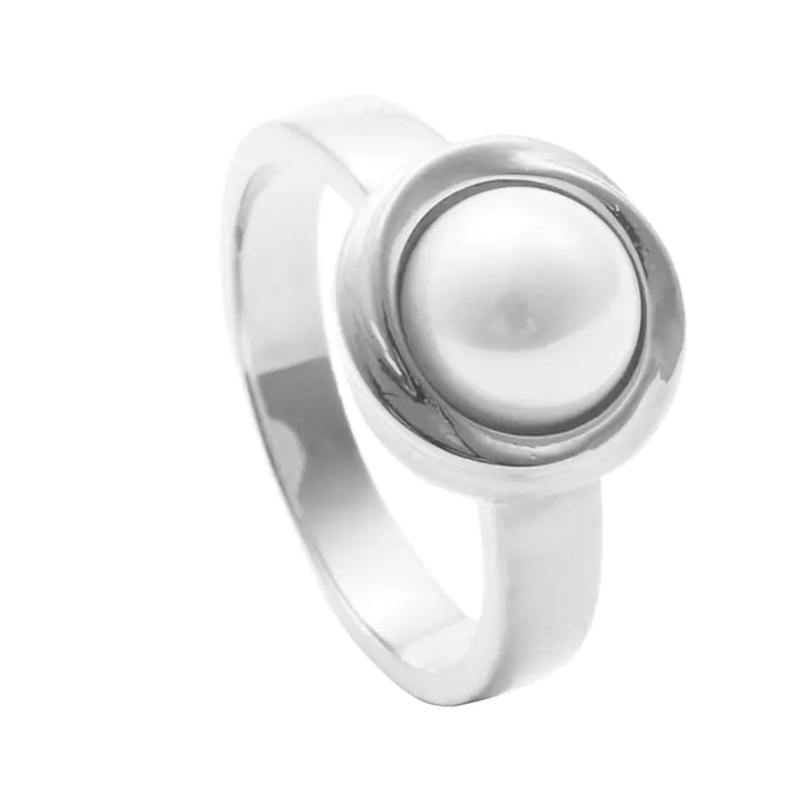 Fashion Titanium Steel Natural Stone Women's Ring