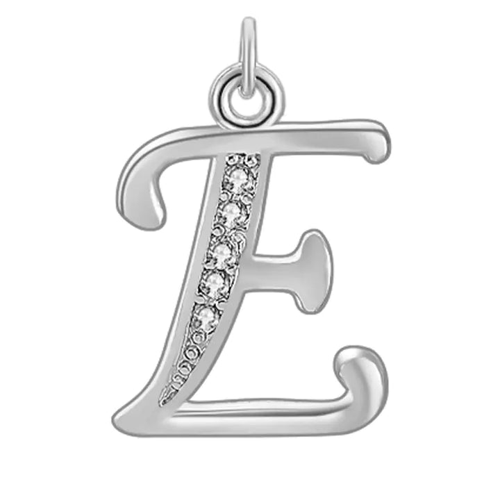 Diamond-Embedded Capital 26 English Letter Pendant Set