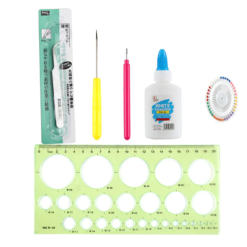 Quilling Tool Set with Spiral and Wave Shaper