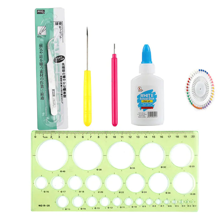 Quilling Tool Set with Spiral and Wave Shaper