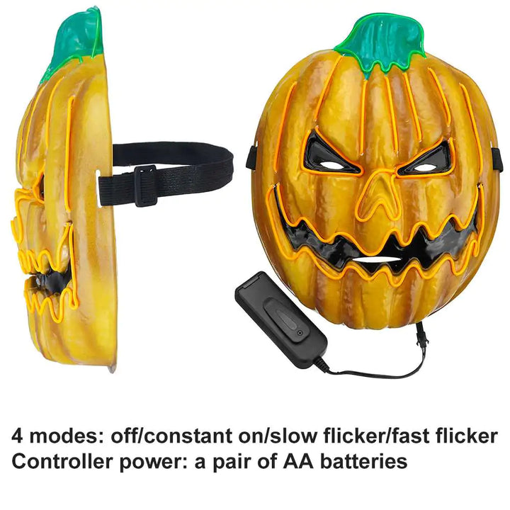 LED Pumpkin Mask - New Design for Halloween