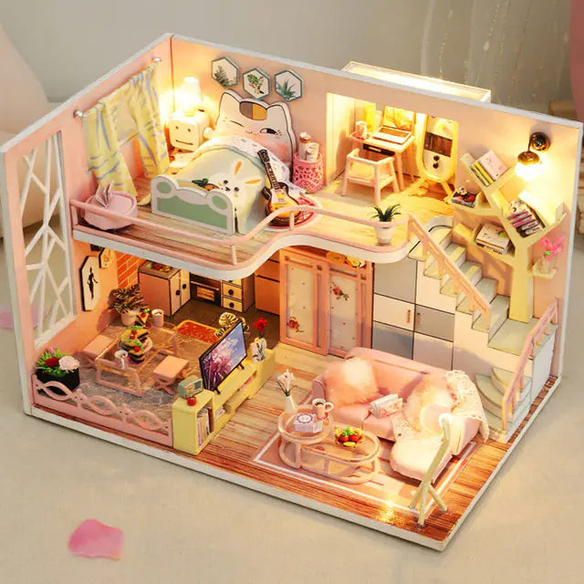 DIY Model Toy Cabin Building Kit