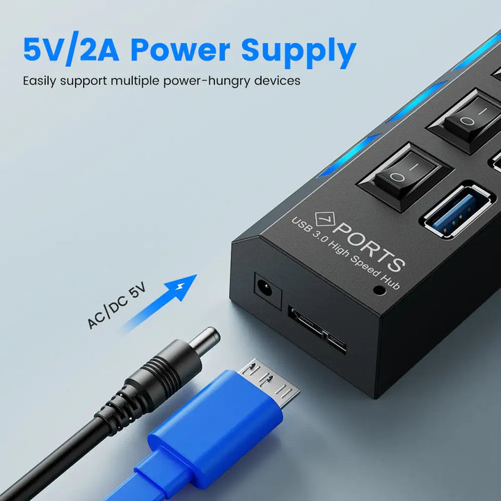 USB 2.0 Hub with Switch