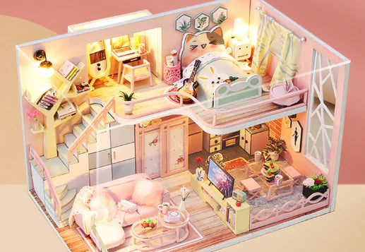 DIY Model Toy Cabin Building Kit