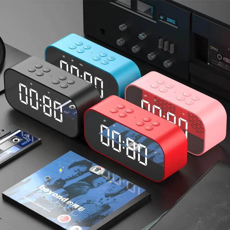Digital Clock with Bluetooth Speaker and Multifunctional Design