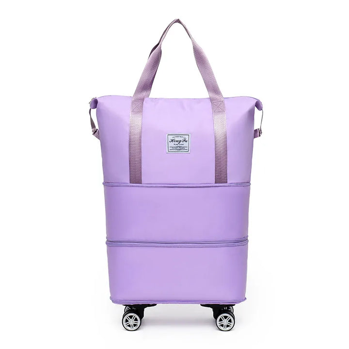 Double-Layer Extended Large Capacity Travel Bag With Wheels