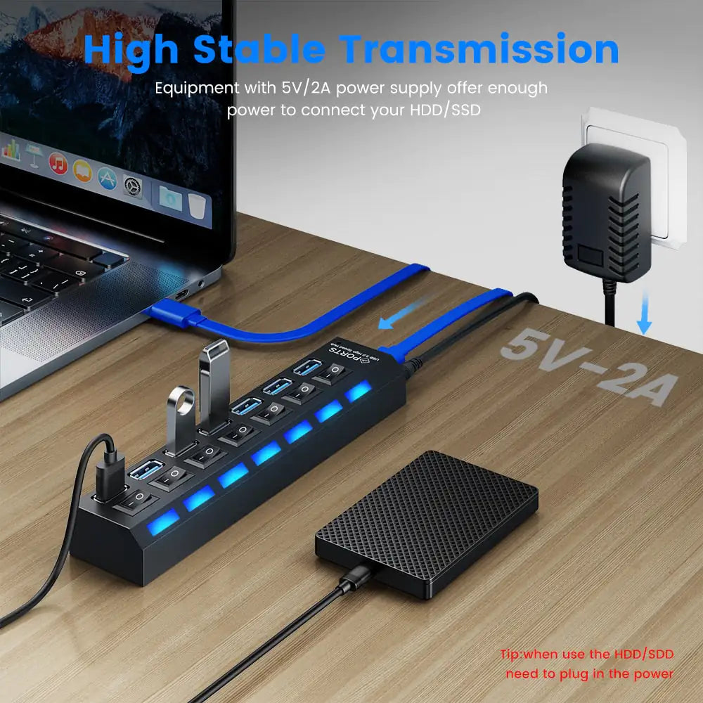 USB 2.0 Hub with Switch