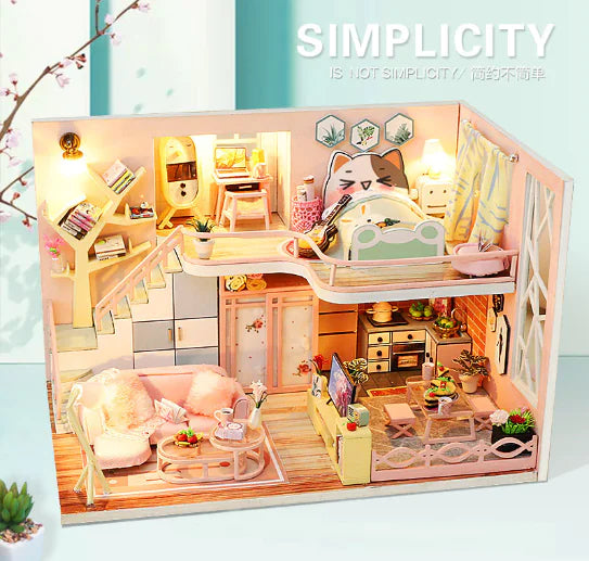 DIY Model Toy Cabin Building Kit