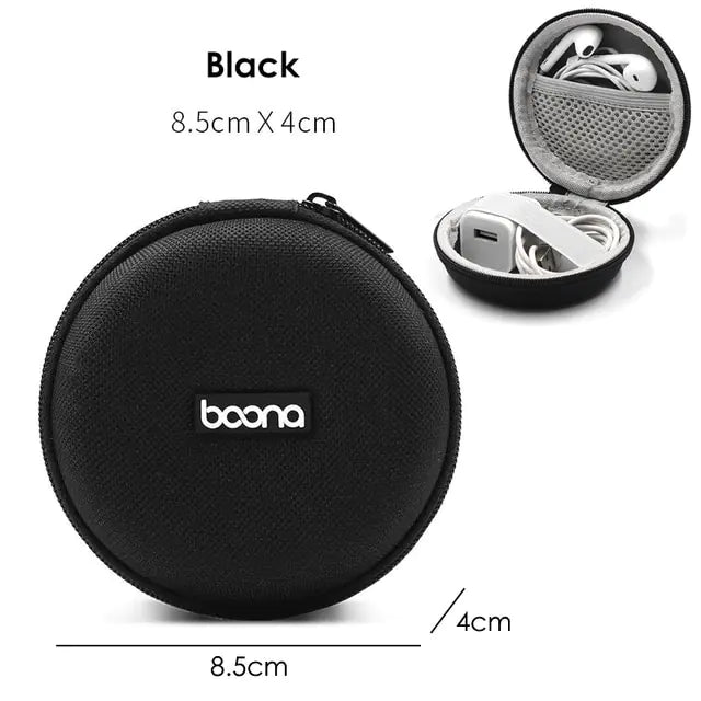 Portable Multifunctional Earphone and Cable Storage Bag