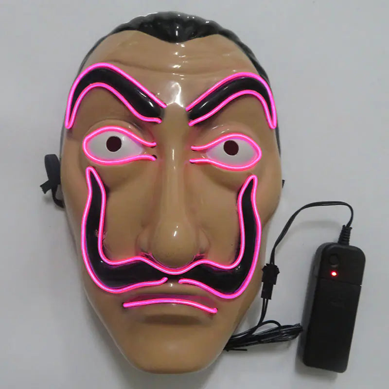 LED Halloween Clown Mask Party Prop and Costume Toy