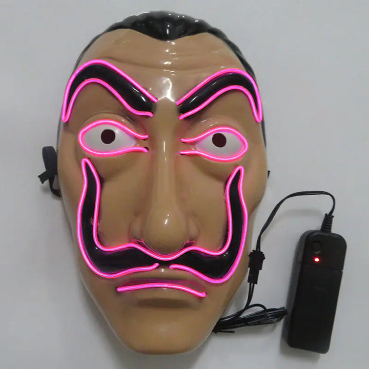LED Halloween Clown Mask Party Prop and Costume Toy