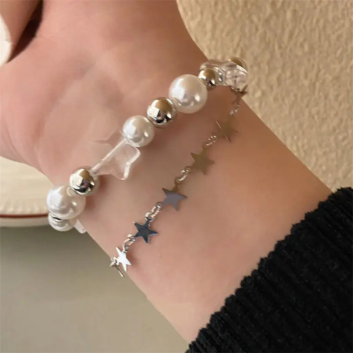 XINGX Double-Layer Beaded Bracelet in Cute Style
