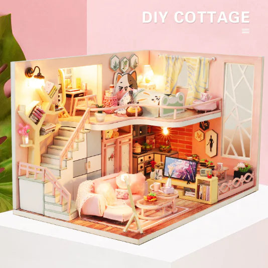 DIY Model Toy Cabin Building Kit
