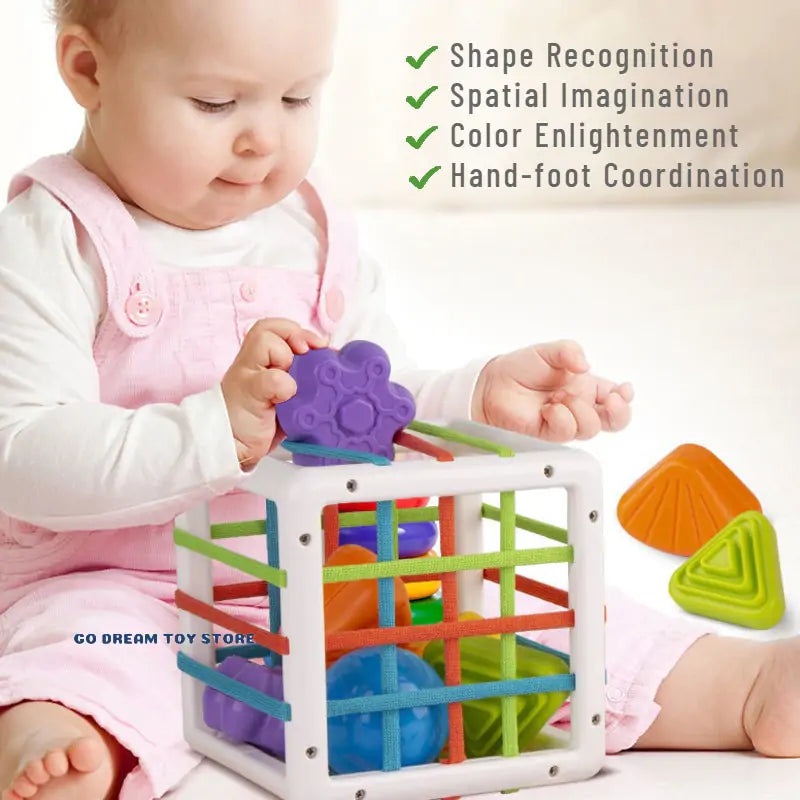 Sorting Game Colorful Shape Blocks - MD Store