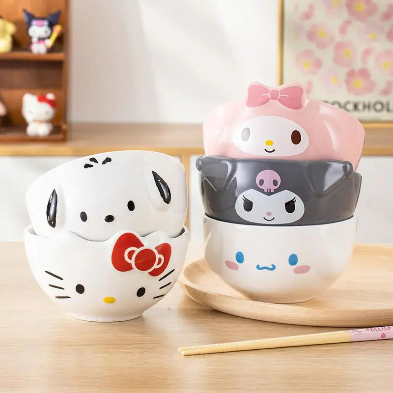 Cute Sanrio Ceramic Bowl Set - MD Store