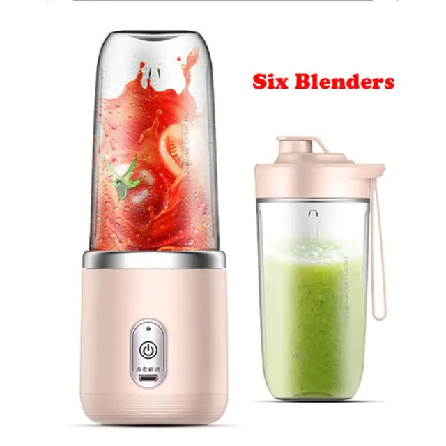 Tragbarer elektrischer Entsafter, 400 ml, Zitronen-/Orangenpresse, Multifunktionsmixer, Frucht-Smoothie-Mixer, Haushaltsgeräte