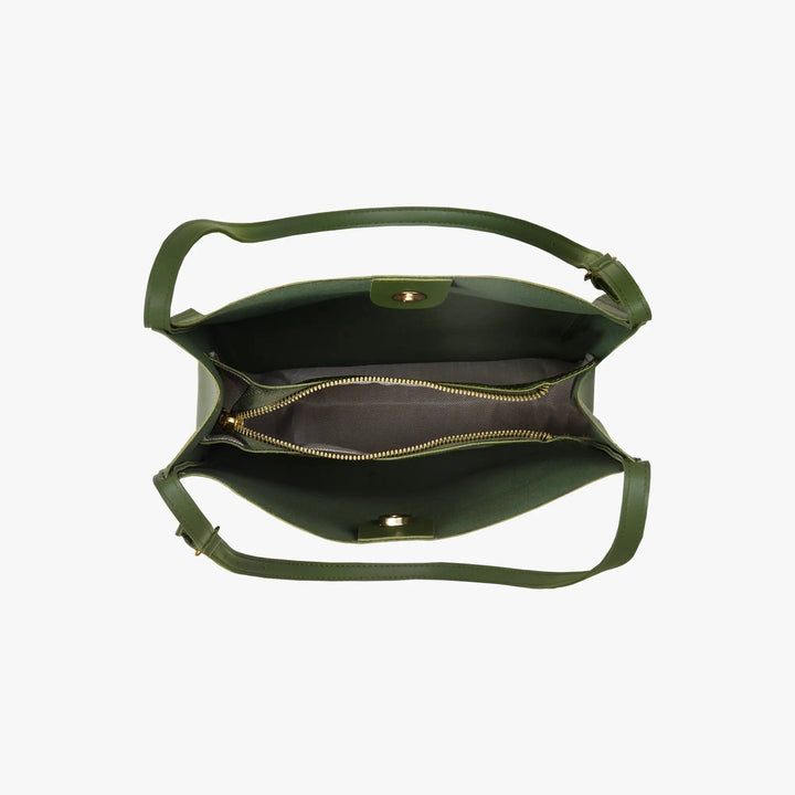 Olives Tragetasche aus veganem Leder