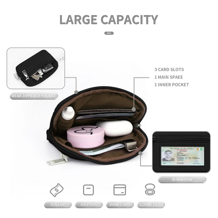 Transparent PVC Wrist Card Holder