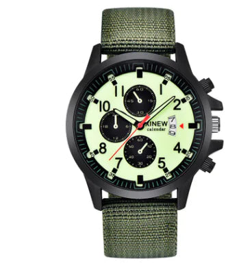 Men's Fashion Nylon Band Military Sports Watch