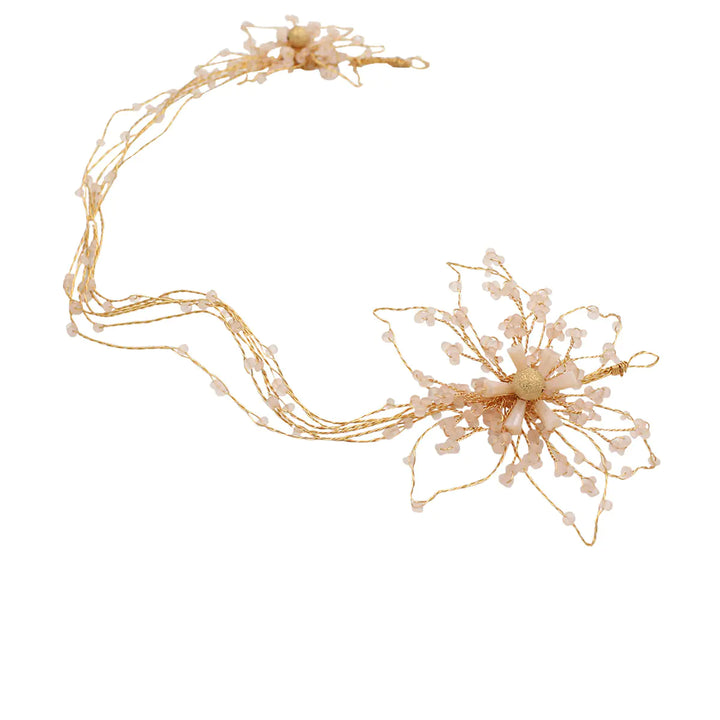 Unique Handmade Colorful Porcelain Bead Bridal Headband