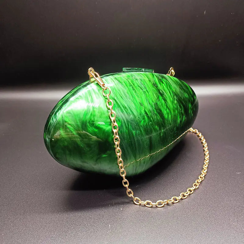 Pearlescent Acrylic Party Clutch Evening Bag Wallet