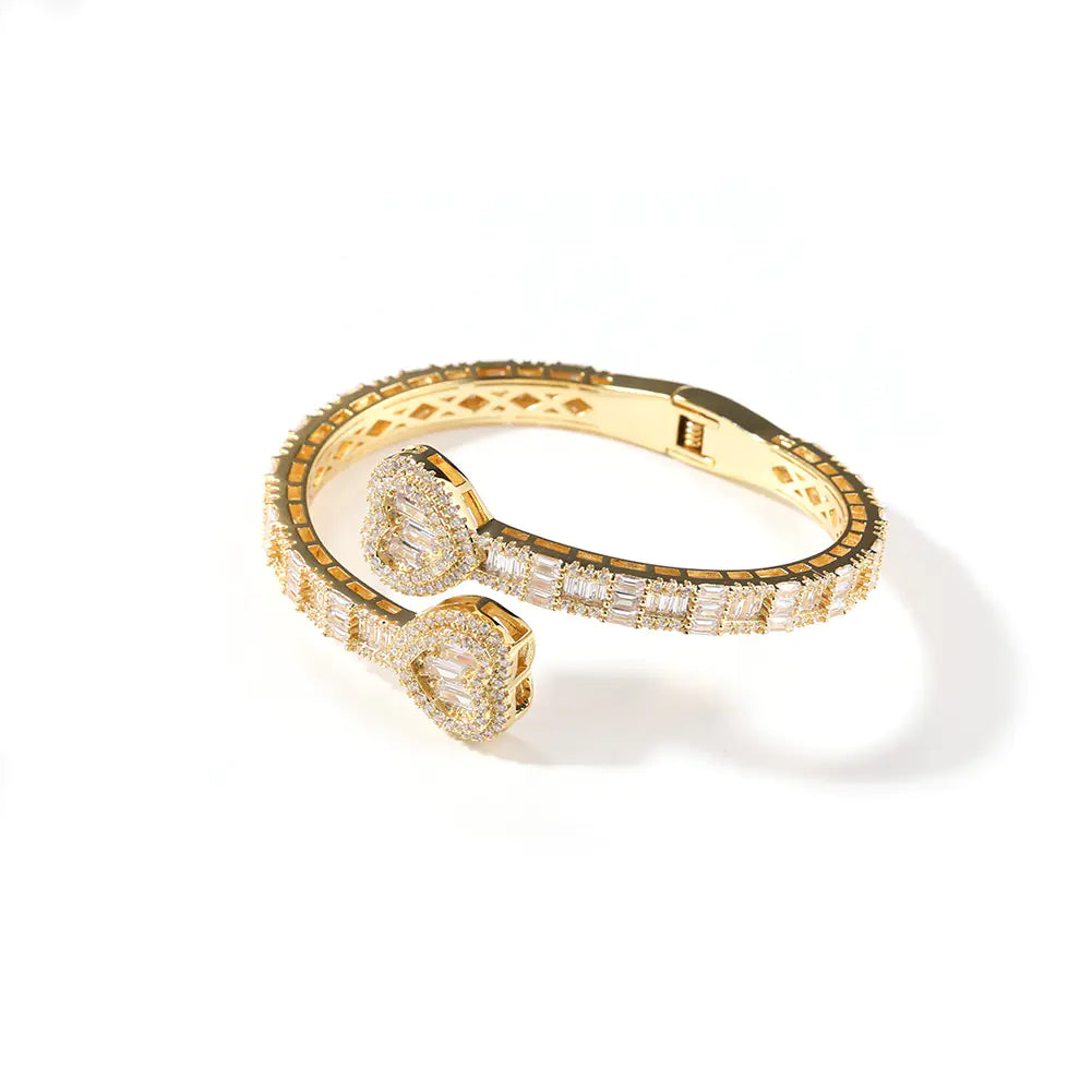 Geometric Diamond Love Spring Buckle Bracelet