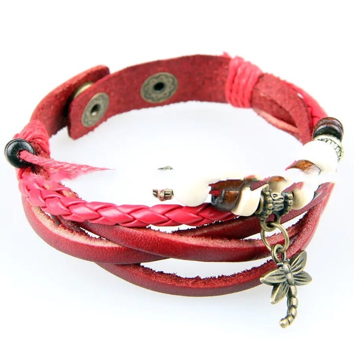Multi-layer Hand-woven Leather Wax Rope Bracelet