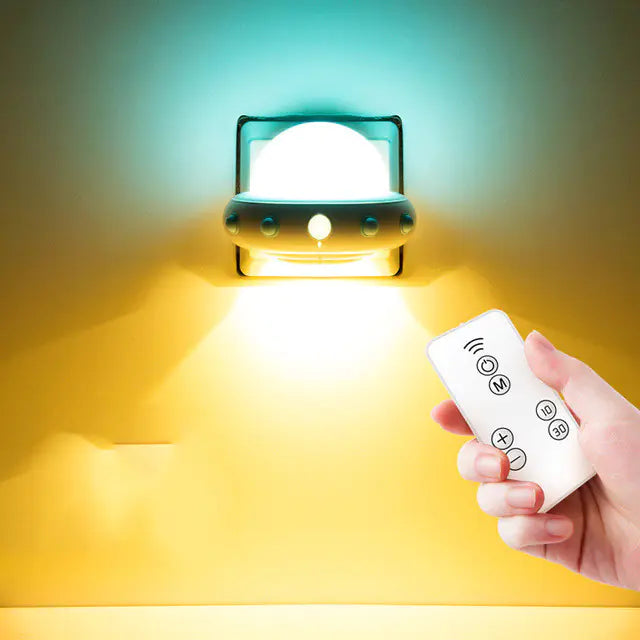 Creative UFO LED Night Light with Remote Control