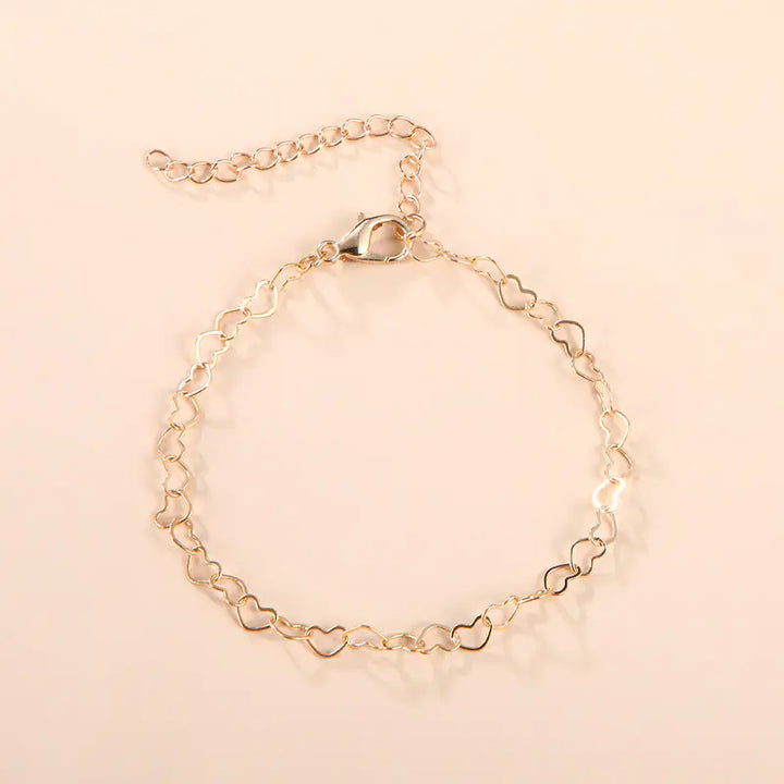Simple Heart Bracelet for Women's Fashion