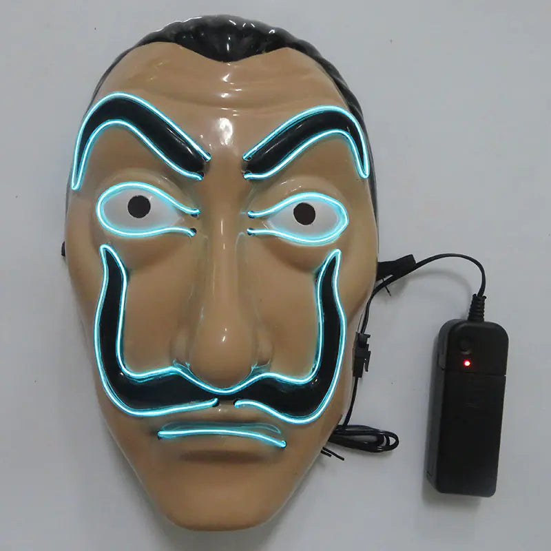 LED Halloween Clown Mask Party Prop and Costume Toy