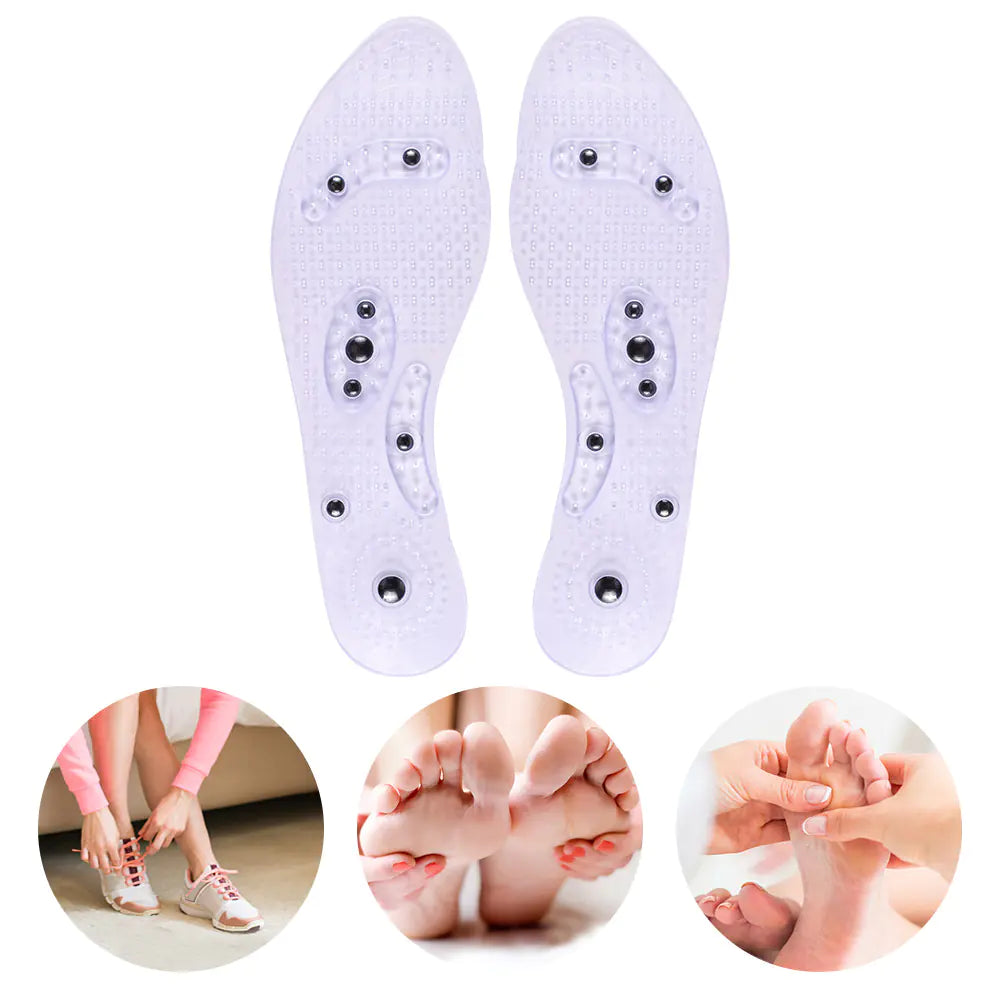 Transparent Magnetic Therapy Insoles with 8 Magnets