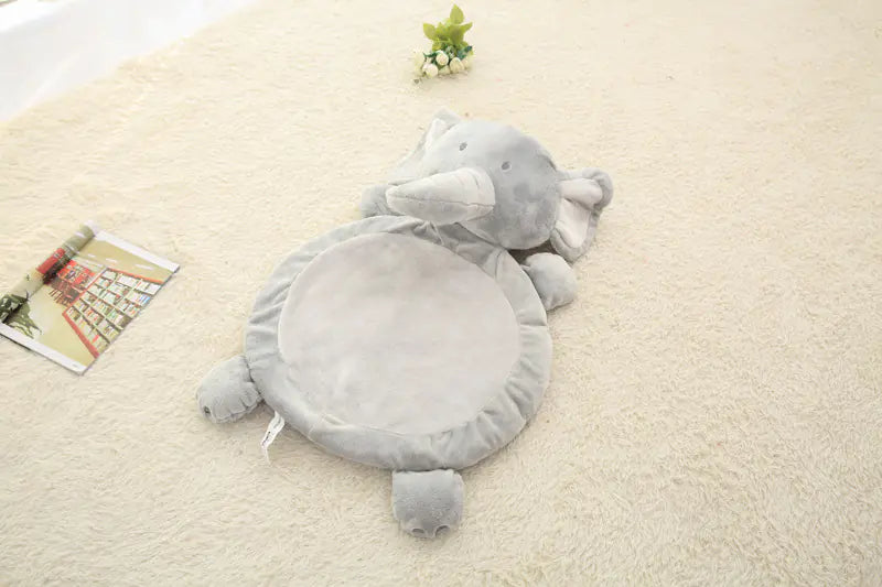 Plush Cute Cartoon Elephant and Fox Baby Play Mat