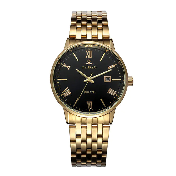 Men's Business Casual Watch, Steel Band Quartz, Waterproof