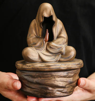 Zen Meditation Incense Holder - Creative Ceramic Design (One Piece)